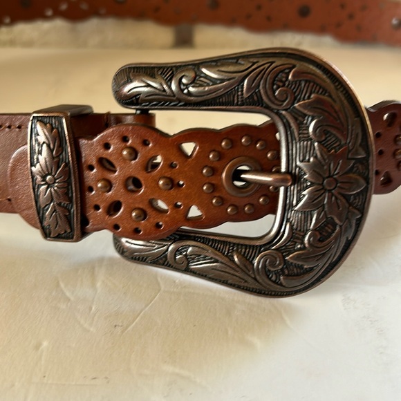 Studded Leather Belt - Picture 1 of 7
